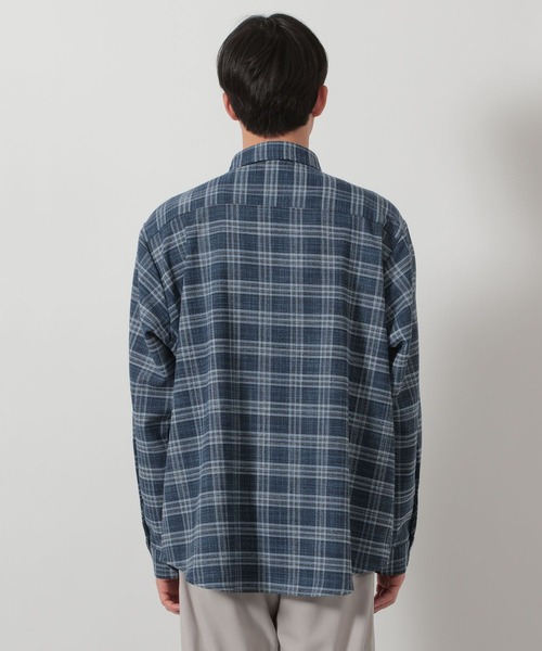 LAKOLE(ラコレ)の「メランジチェック長袖シャツ / 643811(シャツ/ブラウス・メンズ・ブルー/ベージュ・MEDIUM/LARGE)」の7枚目の写真