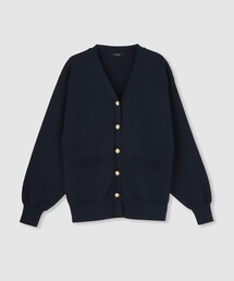 コットンインレードルマンスリーブ カーデ
