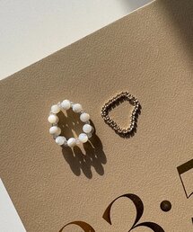 CAPRICIEUX LE'MAGE（カプリシューレマージュ）の「〈GOLDY/ゴールディ〉ビーズチェーンSETリング（ネックレス）」