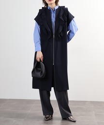 ロングジレ」に該当するブルー・ネイビー/青色系のファッション通販