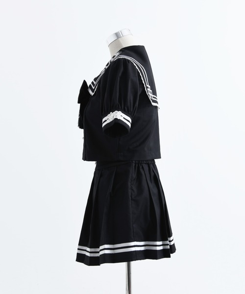 TRAVAS TOKYO(トラバス トウキョウ)の「『TRAVAS TOKYO/トラバス トーキョー』セーラーチャイナセットアップ(セットアップ・レディース・ブラック×パープル/ブラック×ホワイト・L/M)」の18枚目の写真