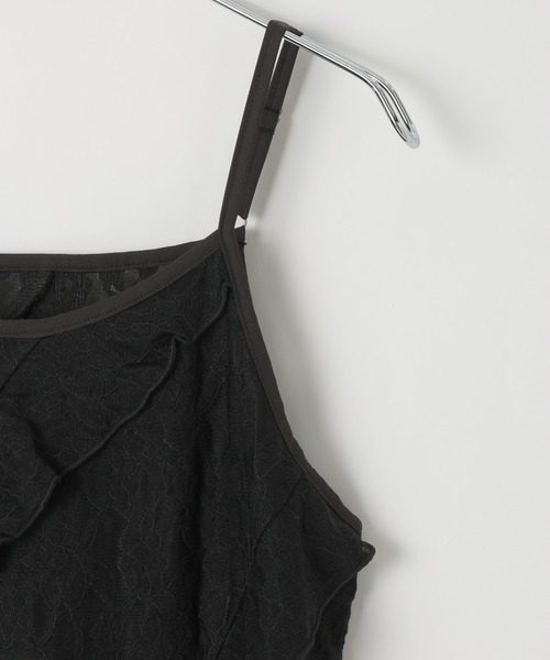 PAGEBOY（ページボーイ）の「カットレースキャミワンピース（チュニック・レディース・オフホワイト/ブラック・FREE）」の18枚目の写真