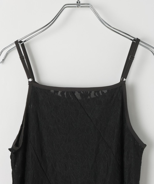 PAGEBOY（ページボーイ）の「カットレースキャミワンピース（チュニック・レディース・オフホワイト/ブラック・FREE）」の17枚目の写真