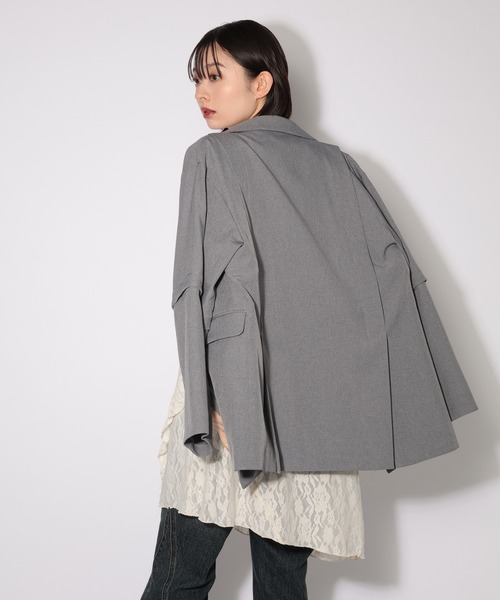 PAGEBOY（ページボーイ）の「カットレースキャミワンピース（チュニック・レディース・オフホワイト/ブラック・FREE）」の9枚目の写真