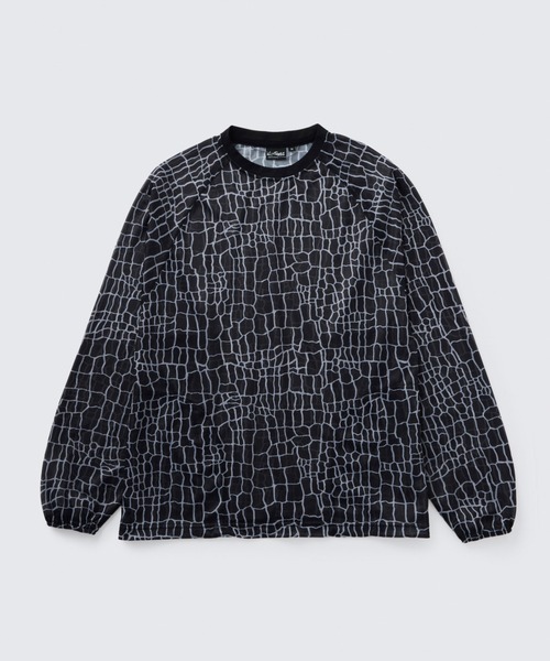 WILD THINGS(ワイルドシングス)の「プリントメッシュ L/S Tシャツ│PRINT MESH L/S TEE(Tシャツ/カットソー・メンズ・ブラック系その他7/ベージュ系その他6/グリーン系その他7・XL/L/M/S)」の2枚目の写真