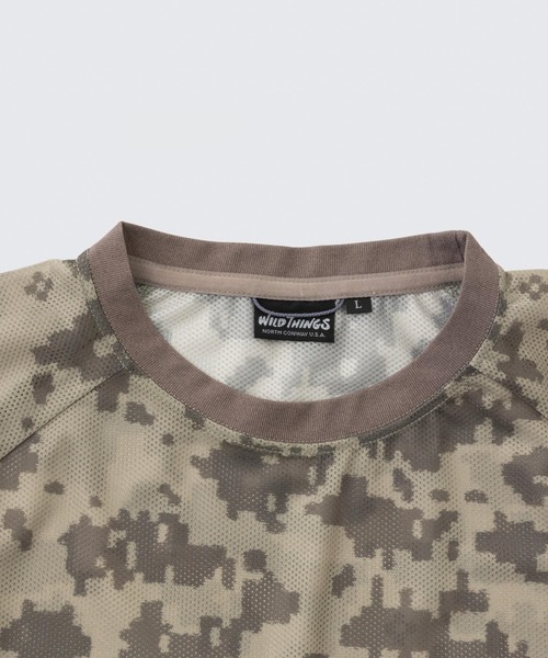WILD THINGS(ワイルドシングス)の「プリントメッシュ L/S Tシャツ│PRINT MESH L/S TEE(Tシャツ/カットソー・メンズ・ブラック系その他7/ベージュ系その他6/グリーン系その他7・XL/L/M/S)」の11枚目の写真