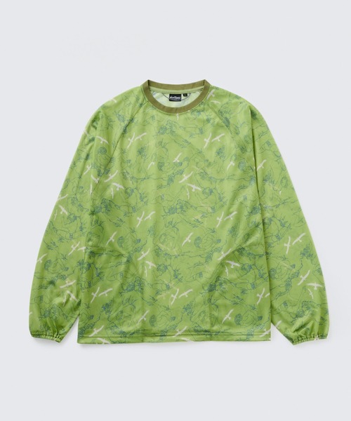 WILD THINGS(ワイルドシングス)の「プリントメッシュ L/S Tシャツ│PRINT MESH L/S TEE(Tシャツ/カットソー・メンズ・ブラック系その他7/ベージュ系その他6/グリーン系その他7・XL/L/M/S)」の9枚目の写真