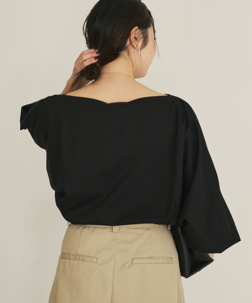 plage（プラージュ）の「dolman jersey プルオーバー（Tシャツ/カットソー・レディース・ブラック/ホワイト・FREE）」の10枚目の写真