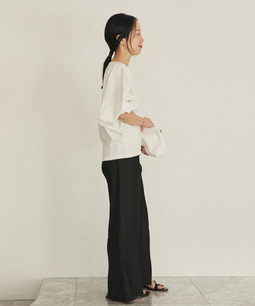 plage（プラージュ）の「dolman jersey プルオーバー（Tシャツ/カットソー・レディース・ブラック/ホワイト・FREE）」の12枚目の写真