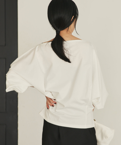 plage（プラージュ）の「dolman jersey プルオーバー（Tシャツ/カットソー・レディース・ブラック/ホワイト・FREE）」の17枚目の写真