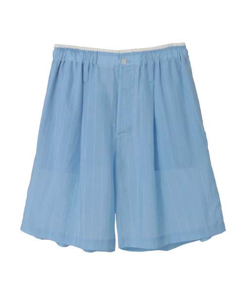 CURRENTAGE（カレンテージ）の「TYPEWRITER SHORT PANTS（その他パンツ・レディース・グリーン/ブラウン/ブルー・2/1）」の3枚目の写真