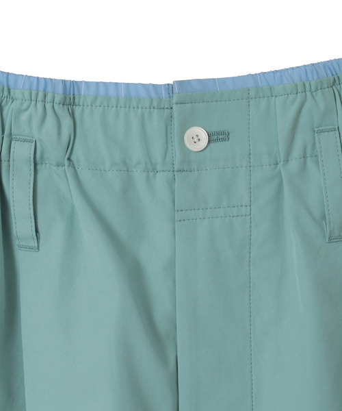 CURRENTAGE（カレンテージ）の「TYPEWRITER SHORT PANTS（その他パンツ・レディース・グリーン/ブラウン/ブルー・2/1）」の5枚目の写真