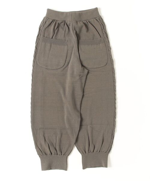 HARVESTY（ハーベスティ）の「HARVESTY/ハーベスティー CABLE SIDE KNIT PANTSケーブルサイドニットパンツ（その他パンツ・レディース・オリーブ/ブラック・1/2）」の11枚目の写真