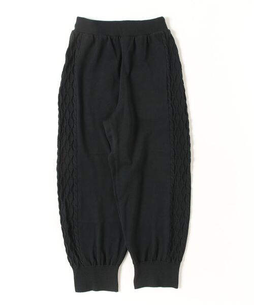 HARVESTY（ハーベスティ）の「HARVESTY/ハーベスティー CABLE SIDE KNIT PANTSケーブルサイドニットパンツ（その他パンツ・レディース・オリーブ/ブラック・1/2）」の6枚目の写真