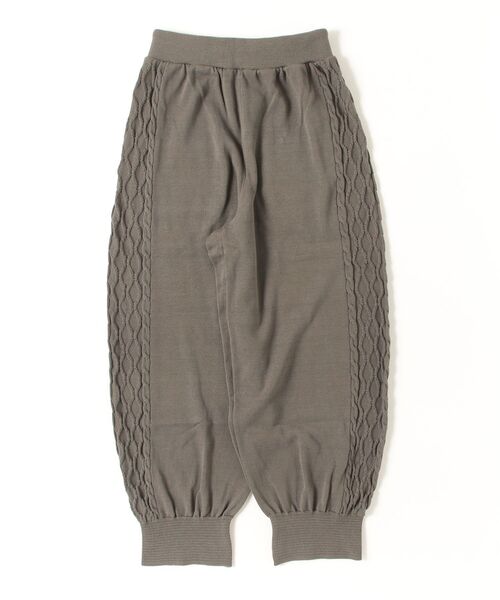 HARVESTY（ハーベスティ）の「HARVESTY/ハーベスティー CABLE SIDE KNIT PANTSケーブルサイドニットパンツ（その他パンツ・レディース・オリーブ/ブラック・1/2）」の12枚目の写真
