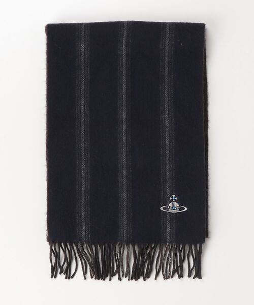 Vivienne Westwood ボンボン マフラー ストール ボーダー ブランド古着】ボーダー柄マフラー（マフラー）｜Vivienne Westwood