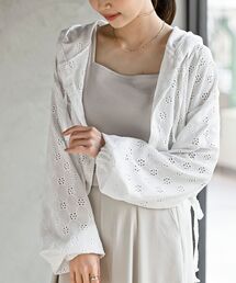 rps（アールピーエス）の「レース透かし編みパーカー（パーカー）」