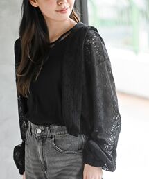 rps（アールピーエス）の「レース透かし編みパーカー（パーカー）」