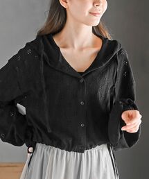 rps（アールピーエス）の「レース透かし編みパーカー（パーカー）」