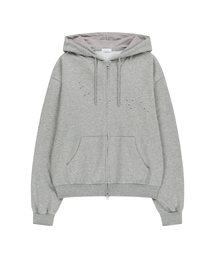 OJOS（オホス）の「Hotfix Logo Hoodie Zip-up / Grey（パーカー）」