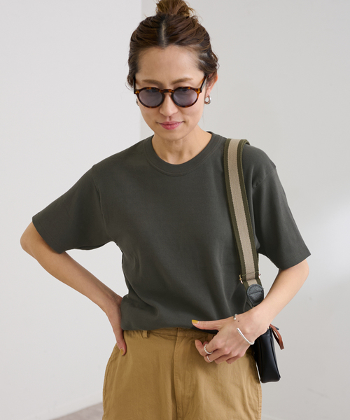 FRAMeWORK（フレームワーク）の「≪追加≫GICIPI/ジチピ GRONGO（Tシャツ/カットソー・レディース・スミクロ/ベージュ系その他/ブラウン/ホワイト・FREE）」の5枚目の写真