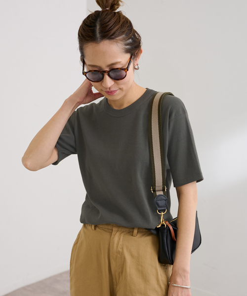 FRAMeWORK（フレームワーク）の「≪追加≫GICIPI/ジチピ GRONGO（Tシャツ/カットソー・レディース・スミクロ/ベージュ系その他/ブラウン/ホワイト・FREE）」の6枚目の写真