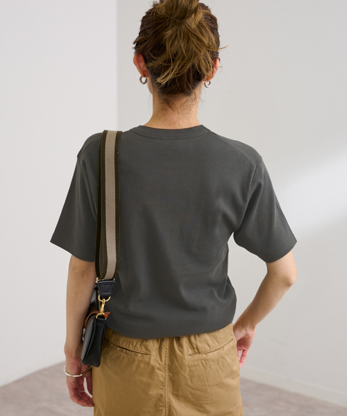 FRAMeWORK（フレームワーク）の「≪追加≫GICIPI/ジチピ GRONGO（Tシャツ/カットソー・レディース・スミクロ/ベージュ系その他/ブラウン/ホワイト・FREE）」の10枚目の写真