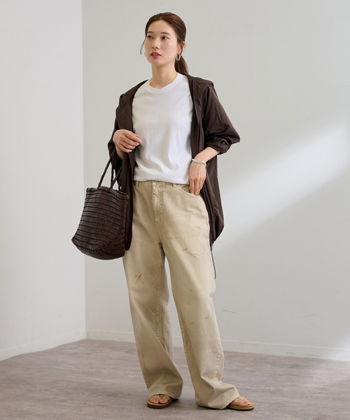 FRAMeWORK（フレームワーク）の「≪追加≫GICIPI/ジチピ GRONGO（Tシャツ/カットソー・レディース・スミクロ/ベージュ系その他/ブラウン/ホワイト・FREE）」の11枚目の写真