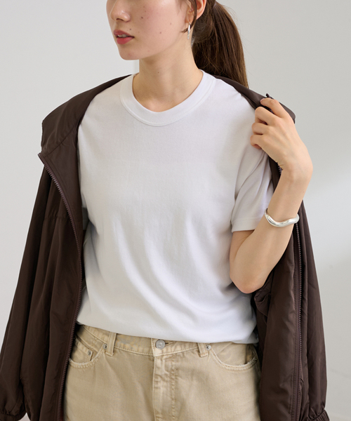 FRAMeWORK（フレームワーク）の「≪追加≫GICIPI/ジチピ GRONGO（Tシャツ/カットソー・レディース・スミクロ/ベージュ系その他/ブラウン/ホワイト・FREE）」の14枚目の写真