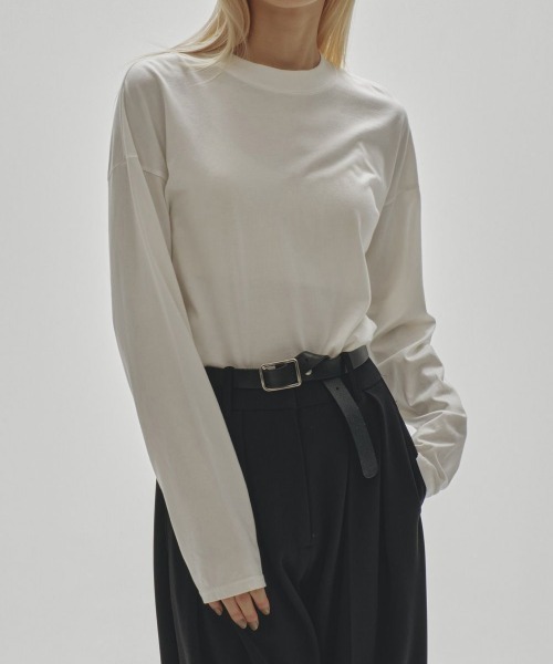 TODAYFUL(トゥデイフル)の「TODAYFUL Cotton Useful Long T-shirts コットンユースフルロングTシャツ/12620605(Tシャツ/カットソー・レディース・ホワイト・ONE SIZE)」の1枚目の写真