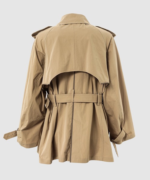 FACETASM(ファセッタズム)の「ZIPPER LAYERED TRENCH COAT(トレンチコート・メンズ・ベージュ・0)」の2枚目の写真