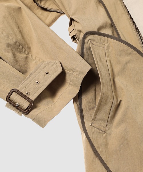 FACETASM(ファセッタズム)の「ZIPPER LAYERED TRENCH COAT(トレンチコート・メンズ・ベージュ・0)」の7枚目の写真