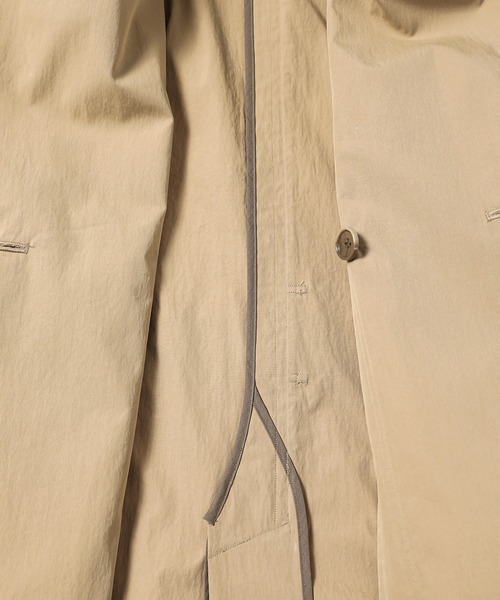 FACETASM(ファセッタズム)の「ZIPPER LAYERED TRENCH COAT(トレンチコート・メンズ・ベージュ・0)」の9枚目の写真