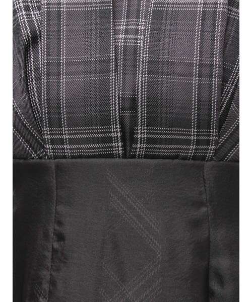 MERCURYDUO(マーキュリーデュオ)の「チェックシアーレイヤードキャミワンピース(ワンピース・レディース・ブラック/アイボリー・MEDIUM/SMALL)」の17枚目の写真