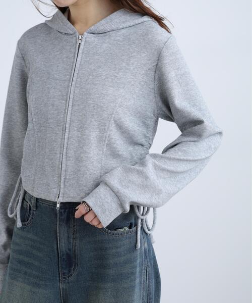 FREE'S MART（フリーズマート）の「◆サイドドロストコンパクトパーカー（パーカー・レディース・グレー/ネイビー/ホワイト・FREE）」の20枚目の写真