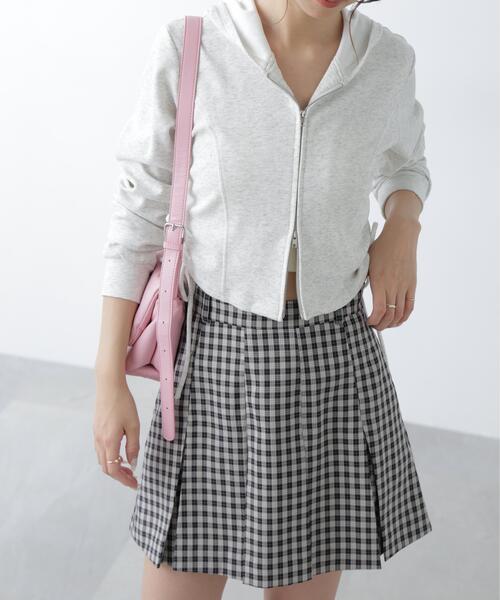 FREE'S MART（フリーズマート）の「◆サイドドロストコンパクトパーカー（パーカー・レディース・グレー/ネイビー/ホワイト・FREE）」の13枚目の写真