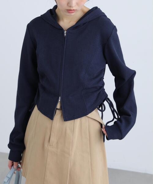 FREE'S MART（フリーズマート）の「◆サイドドロストコンパクトパーカー（パーカー・レディース・グレー/ネイビー/ホワイト・FREE）」の17枚目の写真