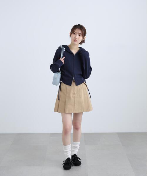 FREE'S MART（フリーズマート）の「◆サイドドロストコンパクトパーカー（パーカー・レディース・グレー/ネイビー/ホワイト・FREE）」の8枚目の写真