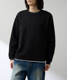 【URBANCOLLECTION/アーバンコレクション】膨れJQD フェイククルーネックL/S ストレッチ性