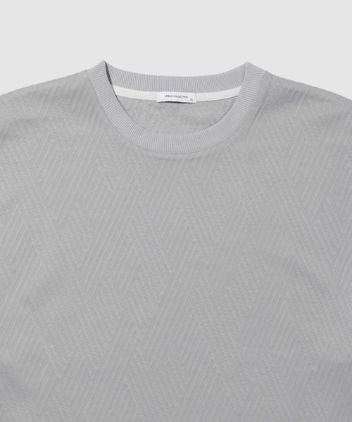 URBAN COLLECTION（アーバンコレクション）の「URBAN COLLECTION膨れJQD フェイククルーネックL/S（Tシャツ/カットソー・メンズ・サックスブルー/ブラック/グレー/オフホワイト・XL/L/M/S）」の6枚目の写真