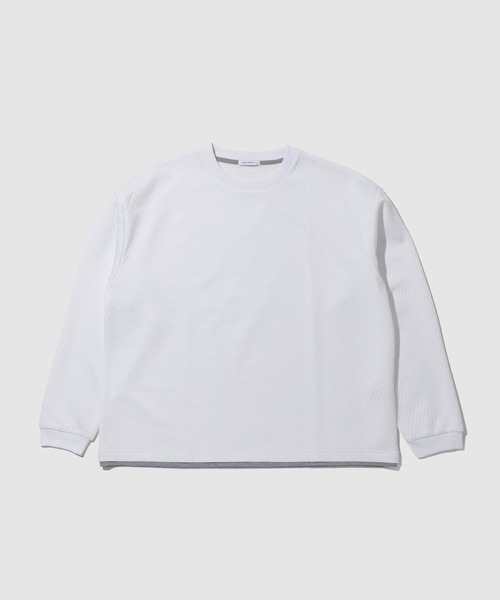 URBAN COLLECTION（アーバンコレクション）の「URBAN COLLECTION膨れJQD フェイククルーネックL/S（Tシャツ/カットソー・メンズ・サックスブルー/ブラック/グレー/オフホワイト・XL/L/M/S）」の10枚目の写真