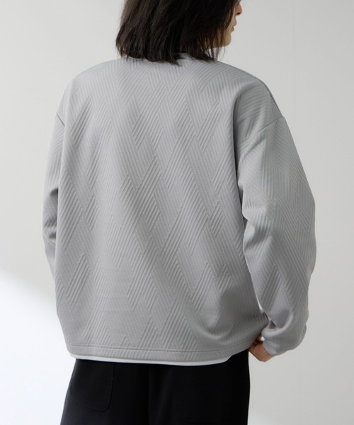 URBAN COLLECTION（アーバンコレクション）の「URBAN COLLECTION膨れJQD フェイククルーネックL/S（Tシャツ/カットソー・メンズ・サックスブルー/ブラック/グレー/オフホワイト・XL/L/M/S）」の22枚目の写真