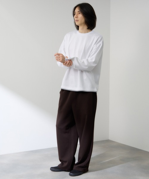 URBAN COLLECTION（アーバンコレクション）の「URBAN COLLECTION膨れJQD フェイククルーネックL/S（Tシャツ/カットソー・メンズ・サックスブルー/ブラック/グレー/オフホワイト・XL/L/M/S）」の13枚目の写真