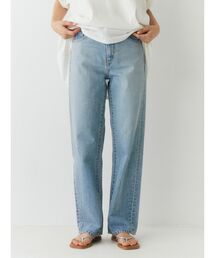 Ungrid | ハイウエストスリムストレートデニム(デニムパンツ)