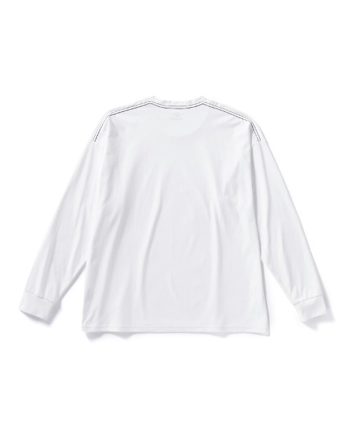 MIZUNO(ミズノ )の「MIZUNO LOOSE FIT T-SHIRT (LONG SLEEVE)(ミズノ ルーズフィットTシャツ(長袖))(Tシャツ/カットソー・メンズ・ブラウン/オリーブ系/ブラック/ホワイト・LARGE/MEDIUM/X-LARGE)」の5枚目の写真