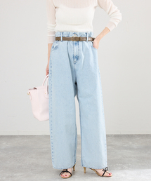 IENA | ブラウジングデニムパンツ(デニムパンツ)