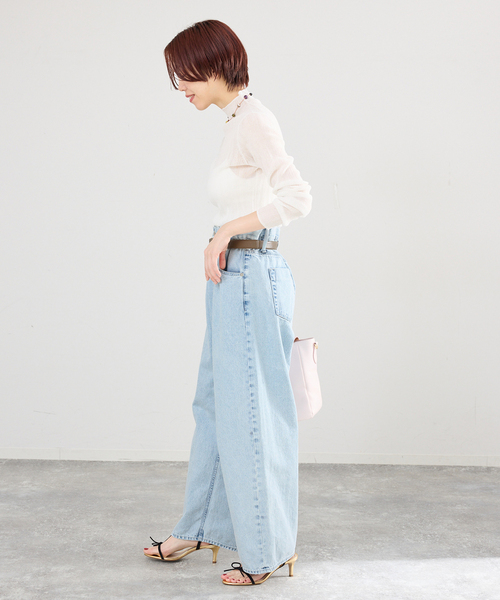 IENA（イエナ）の「ブラウジングデニムパンツ（デニムパンツ・レディース・ブルー系その他・38/36）」の17枚目の写真