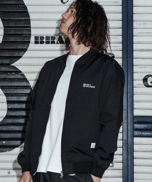 No Rain No Rainbow(ノーレインノーレインボー)の「mj11430-stadium jacket with two-tone embroidery スタジャン(NR26S-23)(スタジャン・メンズ・ネイビー/ブラック・XL/L/M/S)」の11枚目の写真