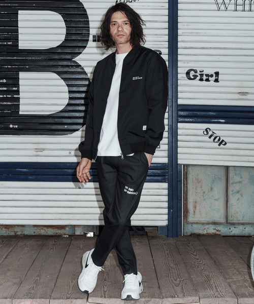No Rain No Rainbow(ノーレインノーレインボー)の「mj11430-stadium jacket with two-tone embroidery スタジャン(NR26S-23)(スタジャン・メンズ・ネイビー/ブラック・XL/L/M/S)」の12枚目の写真