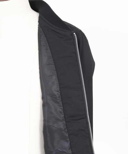 No Rain No Rainbow(ノーレインノーレインボー)の「mj11430-stadium jacket with two-tone embroidery スタジャン(NR26S-23)(スタジャン・メンズ・ネイビー/ブラック・XL/L/M/S)」の17枚目の写真